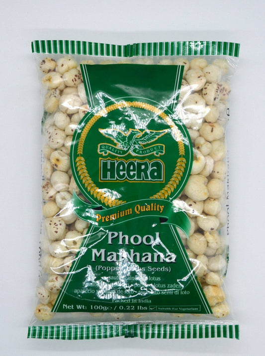 Heera Roasted Lotus siemenet (Makhana) - 50 grammaa