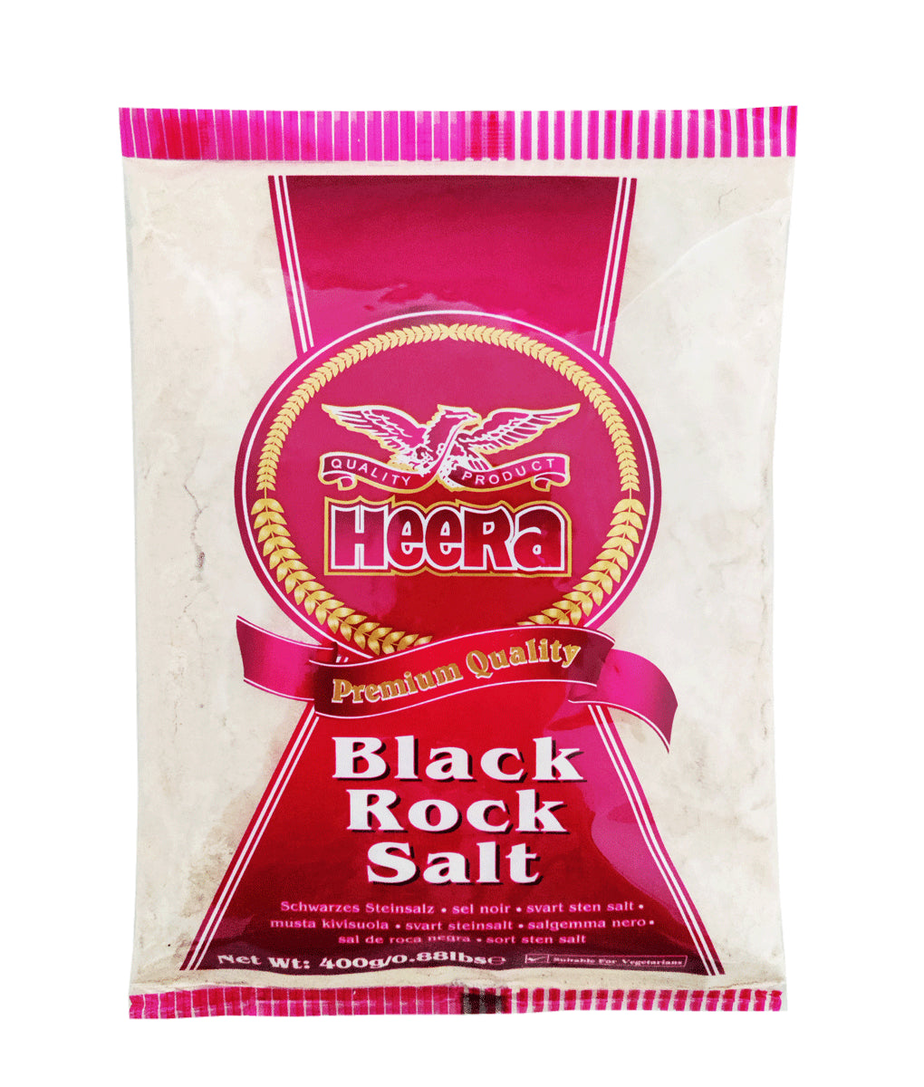 Heera Black Rock Salt - 400 grammaa