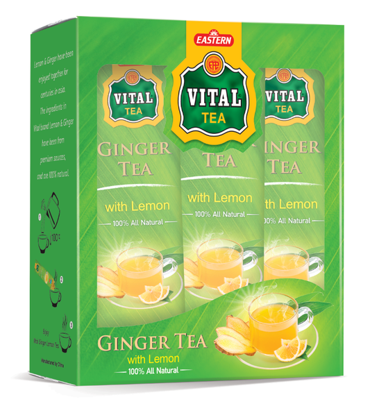 VITAL - 10 LEMON GINGER TEA SACHET TEA LEAF 80GM