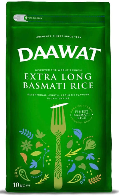 Daawat Extra pitkäjyväinen basmatiriisi 10kg